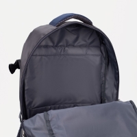 Рюкзак туристический на молнии с расширением, 2 отдела, 4 кармана, цвет синий Рюкзак туристический на молнии с расширением, 2 отдела, 4 кармана, цвет синий