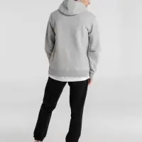 Толстовка с капюшоном унисекс King, серый меланж, размер 4XL