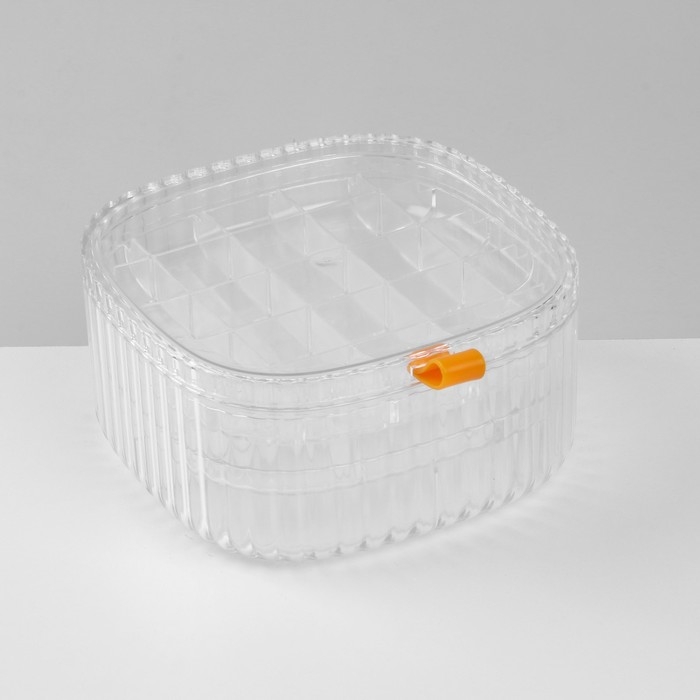 Органайзер для хранения украшений &laquo;Лео&raquo; 3 уровня, 32 ячейки, 15&times;15&times;7,5 см, цвет прозрачный