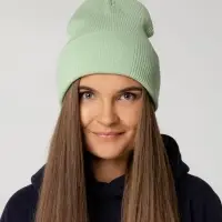 Шапка Real Rib, зеленая (мятная)
