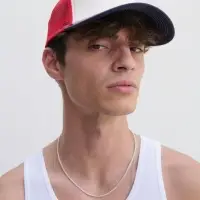 Бейсболка Blink, синяя (джинс) с бежевым Бейсболка Blink, синяя (джинс) с бежевым