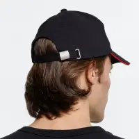 Бейсболка Long Beach, черная с красным