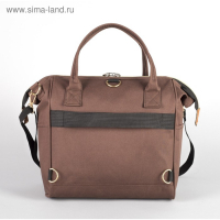 Сумка-рюкзак 2 в 1 на колёсах 18", отдел на молнии, наружный карман, цвет коричневый Сумка-рюкзак 2 в 1 на колёсах 18", отдел на молнии, наружный карман, цвет коричневый