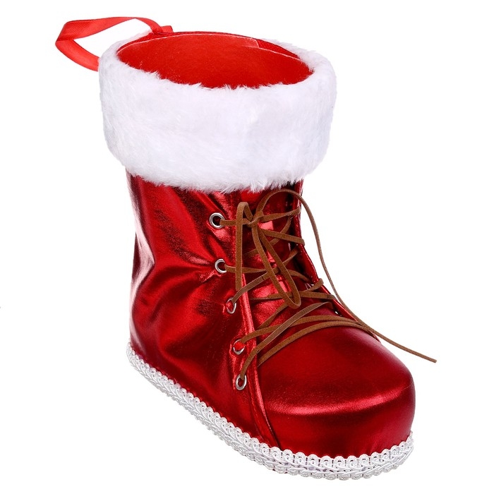 Конфетница &laquo;Сапожок&raquo;, цвет красный