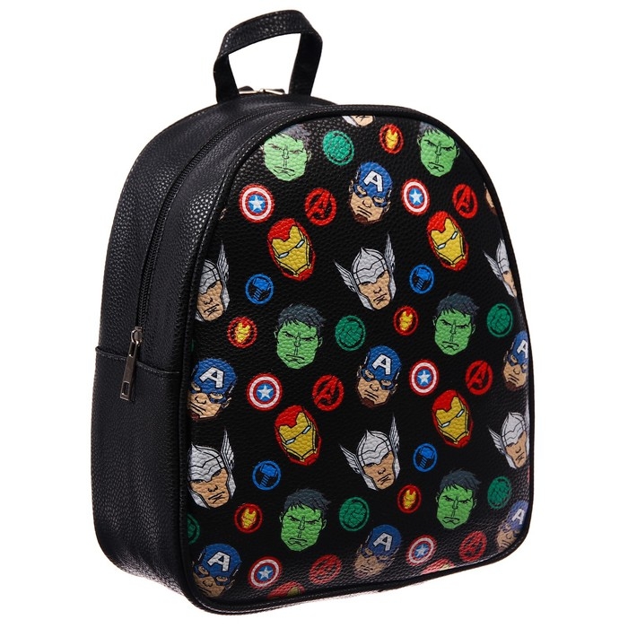 Рюкзак из искусственной кожи, 23 см х 10 см х 27 см Рюкзак из искусственной кожи, 23 см х 10 см х 27 см "Супер-герои", Мстители