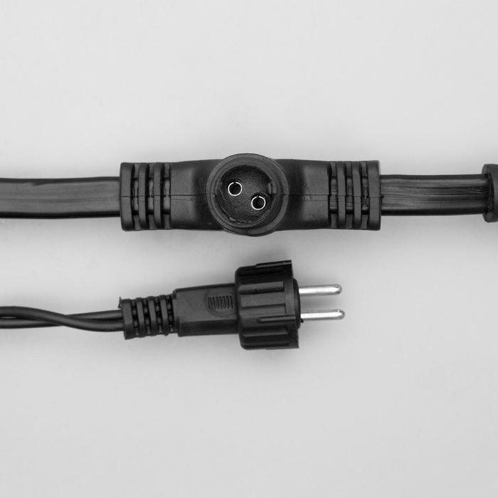 Гирлянда &laquo;Занавес&raquo; 2 &times; 3 м, IP44, УМС, тёмная нить, 760 SMD-LED, свечение белое, 220 В