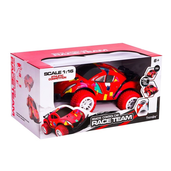 Джип радиоуправляемый &laquo;Багги&raquo;, 1:16, работает от батареек, цвет красный