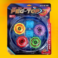 Набор волчков «Титан», с устройством запуска Набор волчков «Титан», с устройством запуска