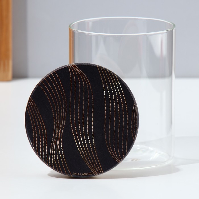 Банка для хранения сыпучих продуктов и круп &laquo;Геометрия&raquo;, 450 мл