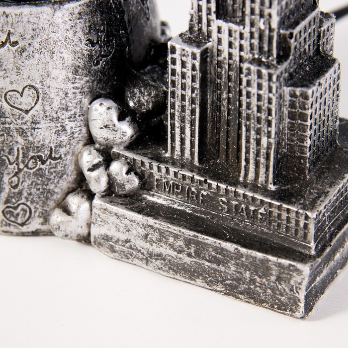 Плазменный шар Плазменный шар "Эмпайер стейт" серый 14х8х20 см RISALUX