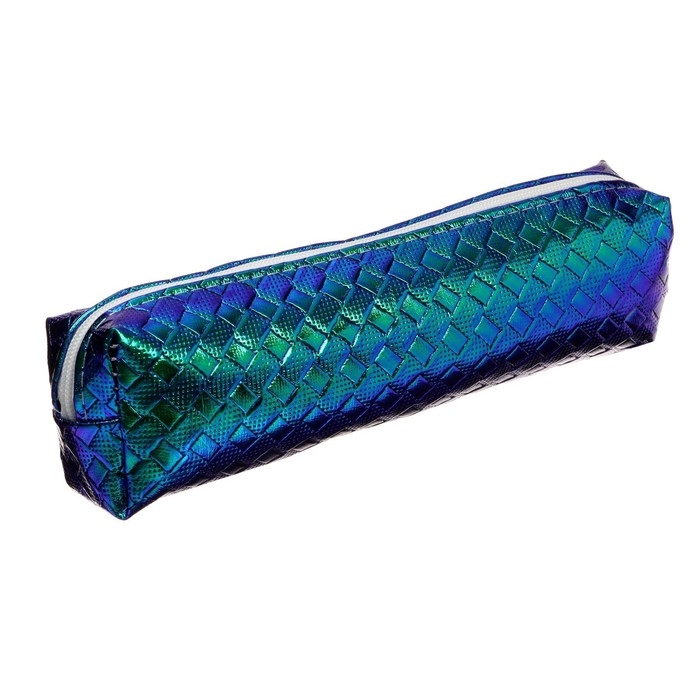 Пенал школьный на молнии Пенал школьный на молнии "Перламутр", рифленый, МИКС