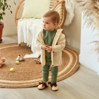 Кардиган вязаный с капюшоном SL Home, р.74-80 см, молочный Кардиган вязаный с капюшоном SL Home, р.74-80 см, молочный