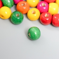 Бусины для творчества дерево "Разноцветные" набор 30 гр 1х1 см Бусины для творчества дерево "Разноцветные" набор 30 гр 1х1 см