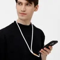 Шнурок для бейджа Tube Wood, белый Шнурок для бейджа Tube Wood, белый