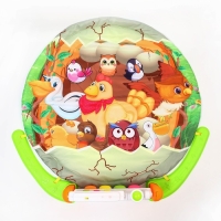 Развивающий музыкальный коврик &laquo;Сказочные птицы&raquo;, 85х85 см.