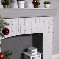 Гирлянда «Бахрома» 1.8 × 0.5 м, IP20, прозрачная нить, 48 LED, свечение фиолетовое, 8 режимов, 220 В Гирлянда «Бахрома» 1.8 × 0.5 м, IP20, прозрачная нить, 48 LED, свечение фиолетовое, 8 режимов, 220 В