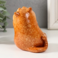 Сувенир полистоун лак "Рыжий кот молчун" 9,2х7х11,5 см