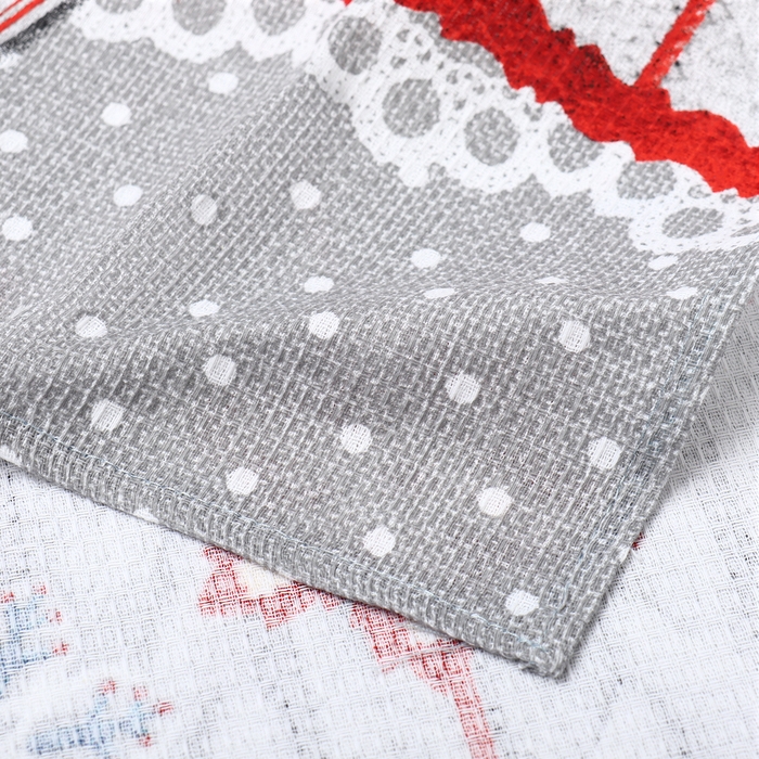 Набор кухонных полотенец &laquo;Доляна&raquo; С Новым счастьем 35х60см-4шт, 100% хлопок