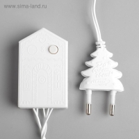 Гирлянда «Нить» 5 м, IP20, белая нить, 50 LED, свечение тёплое белое, 8 режимов, 220 В Гирлянда «Нить» 5 м, IP20, белая нить, 50 LED, свечение тёплое белое, 8 режимов, 220 В