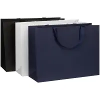 Пакет бумажный Manilla L, черный