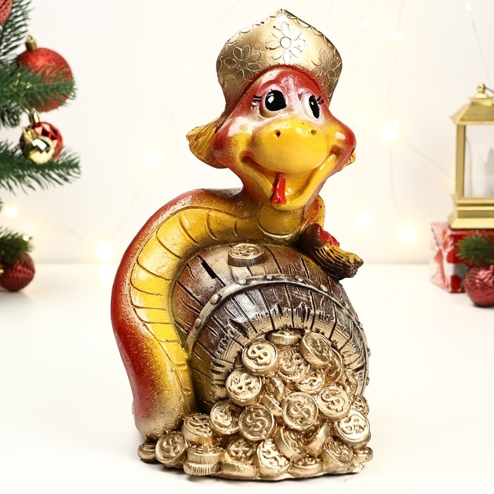 Копилка "Змея Василиса" 30х20х25см