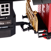 Железная дорога &laquo;Классика&raquo;, свет и звук, с дымом, работает от батареек