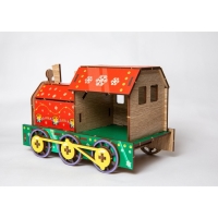 Конструктор на новый год. Сборная модель-поезд «Праздничный паровоз» Конструктор на новый год. Сборная модель-поезд «Праздничный паровоз»