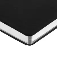 Ежедневник Nebraska Flex, недатированный, черный с серебристым Ежедневник Nebraska Flex, недатированный, черный с серебристым