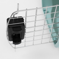 Переноска для животных пластиковая с металлической дверью 47х32,5х30 см, вес до 9 кг, голубая 9343 Переноска для животных пластиковая с металлической дверью 47х32,5х30 см, вес до 9 кг, голубая 9343