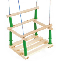 Качели подвесные, деревянные, сиденье 33&times;22см, МИКС