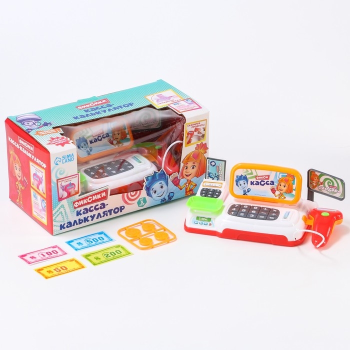 Касса-калькулятор &laquo;Фикси касса&raquo;, фиксики, звук, свет