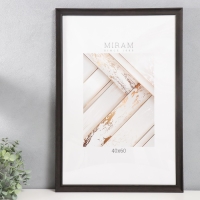 Фоторамка пластик "МИРАМ" 40х60 см, 642446 коричневый (пластиковый экран) Фоторамка пластик "МИРАМ" 40х60 см, 642446 коричневый (пластиковый экран)