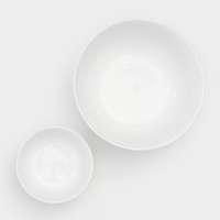 Набор салатников фарфоровых Wilmax &laquo;Юлия Высоцкая&raquo;, 7 предметов: салатник большой d=20 см, салатники малые d=12 см, цвет белый