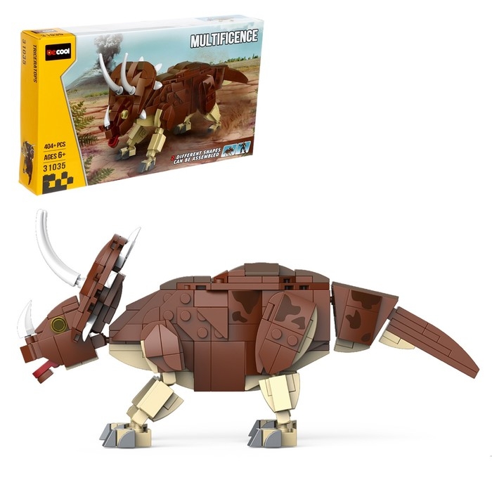 Конструктор Дино «Трицератопс», 404 детали Конструктор Дино «Трицератопс», 404 детали