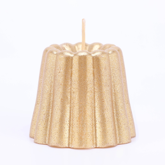 Свеча фигурная "Шар граненый", 6,5х6,5 см, бронза