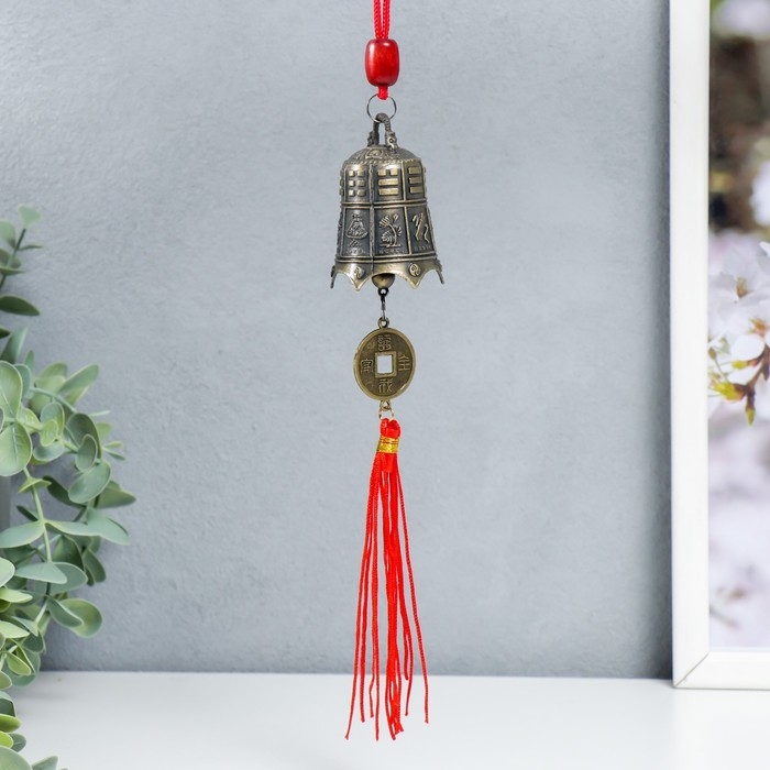 Колокольчик металл Колокольчик металл "Колокольчик-оружие с монетой" 20х3,8х3,8 см