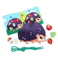 Шнуровка &laquo;Прогулка с ёжиком&raquo;