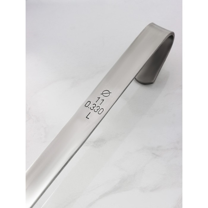 Половник из нержавеющей стали Доляна &laquo;Индия&raquo;, 330 мл, 48,5&times;11,5 см, толщина 3 мм