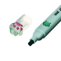 Набор маркеров-текстовыделителей 6 цветов, "Лапки с нотами" Набор маркеров-текстовыделителей 6 цветов, "Лапки с нотами"