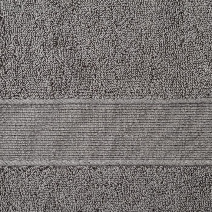 Полотенце махровое Этель &laquo;Уют&raquo; 35*75 см, цв. серый 100% хл, 600 гр/м2