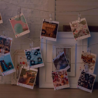 Гирлянда &laquo;Нить&raquo; 5 м с насадками &laquo;Прищепки&raquo;, IP20, прозрачная нить, 30 LED, свечение тёплое белое, 8 режимов, 220 В