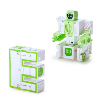 Набор роботов &laquo;Алфавит&raquo;, трансформируется, световые и звуковые эффекты, 6 букв, собираются в 1 робота