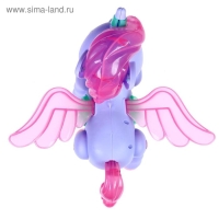 Пони &laquo;Единорожка&raquo;, ходит, свет, звук, работает от батареек, МИКС