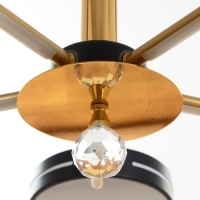 Люстра "Нестер" 5хLED 130Вт 3000-6000К черно-золотой 80х80х35 см BayerLux Люстра "Нестер" 5хLED 130Вт 3000-6000К черно-золотой 80х80х35 см BayerLux