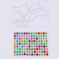 Копилка на новый год для декорирования стразами и фольгой &laquo;Снеговик с подарком&raquo;, новогодний набор для творчества