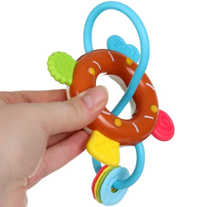 Погремушка &laquo;Сладости: Пончик&raquo;, цвет МИКС, Крошка Я