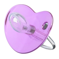 Соска - пустышка силиконовая ортодонтическая «JUICY», от 12 мес., с колпачком, цвет розовый/серебро, стразы Соска - пустышка силиконовая ортодонтическая «JUICY», от 12 мес., с колпачком, цвет розовый/серебро, стразы