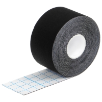 Кинезиотейп ONLYTOP, 3,8 см х 5 м, цвет чёрный Кинезиотейп ONLYTOP, 3,8 см х 5 м, цвет чёрный