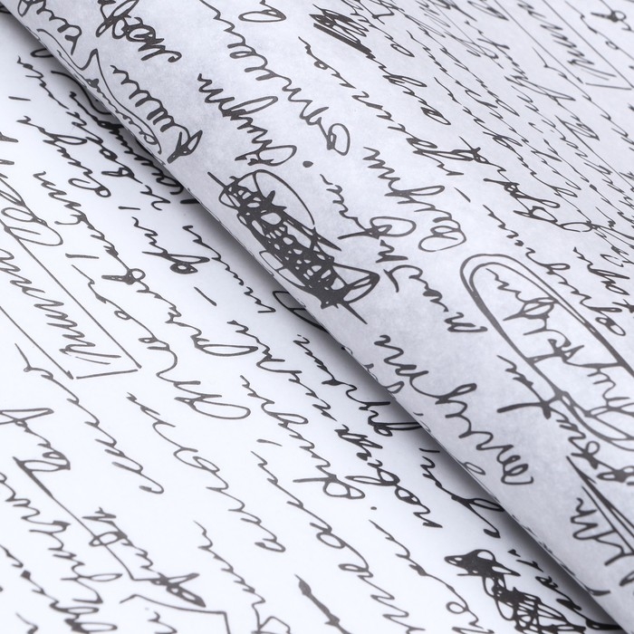 Бумага парафинированная жиростойкая "Рукопись", 0,38х10 м