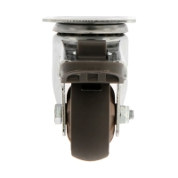 Колесо мебельное CAPPIO d=50,с стопором, поворотное, мягкий ход, покрытие TPR